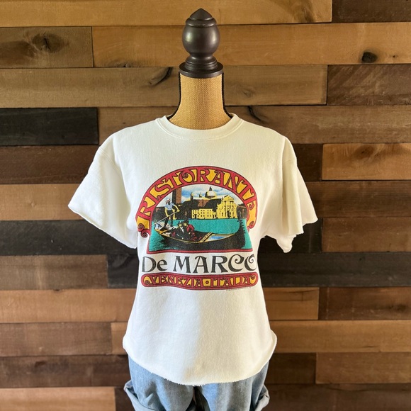 Vintage 1989 Passport Internationale RISTORANTE De MARCO, Venezia Cut Off Top - Picture 6 of 11